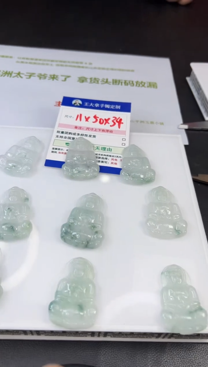 【闪购商品】翡翠颈饰未镶嵌ND10147多样性发一件