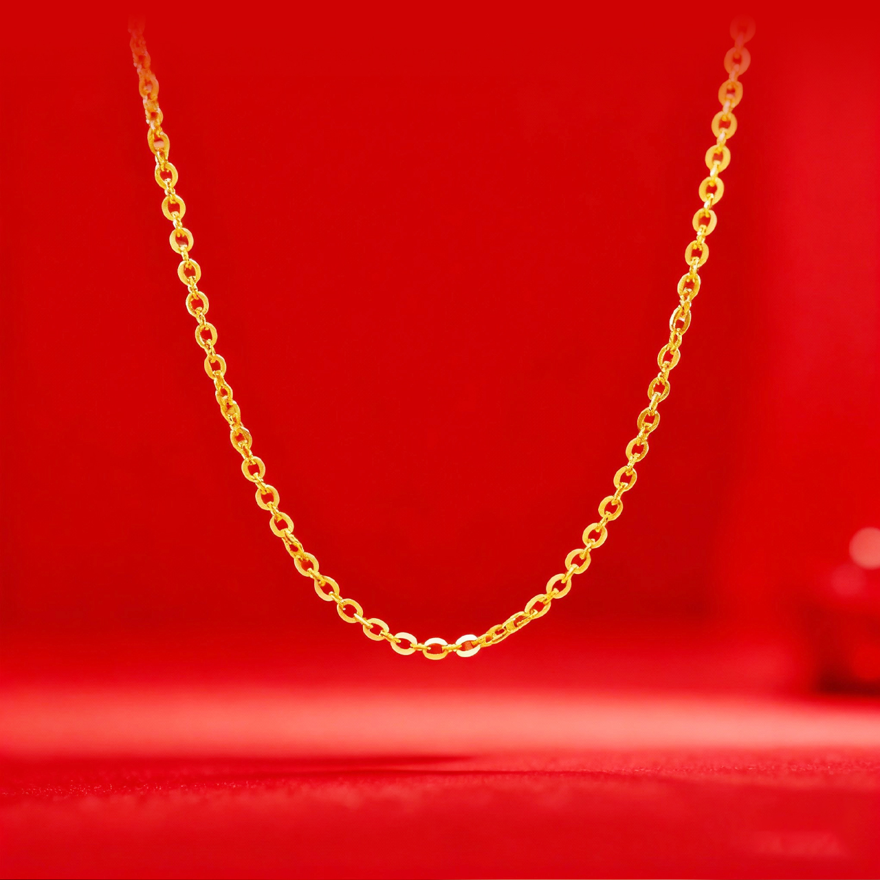 吊坠足银 足银镀金 简约O字锁骨链气质时尚百搭精致轻奢小众