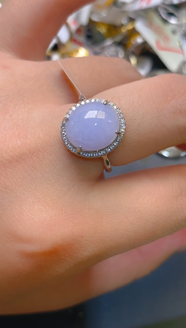 【闪购商品】翡翠耳饰银S925镶嵌天然A货翡翠1