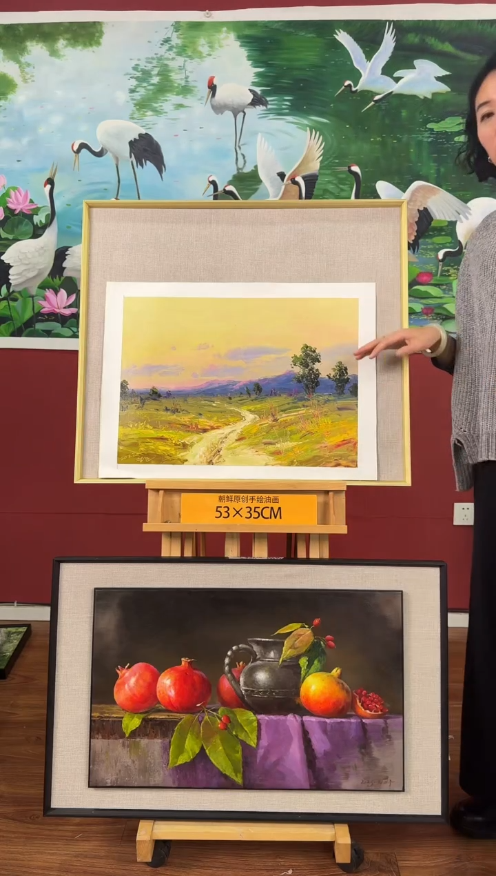 油画【96号】约53*35cm丨朝鲜原创纯手绘孤品油画丨顺丰包邮