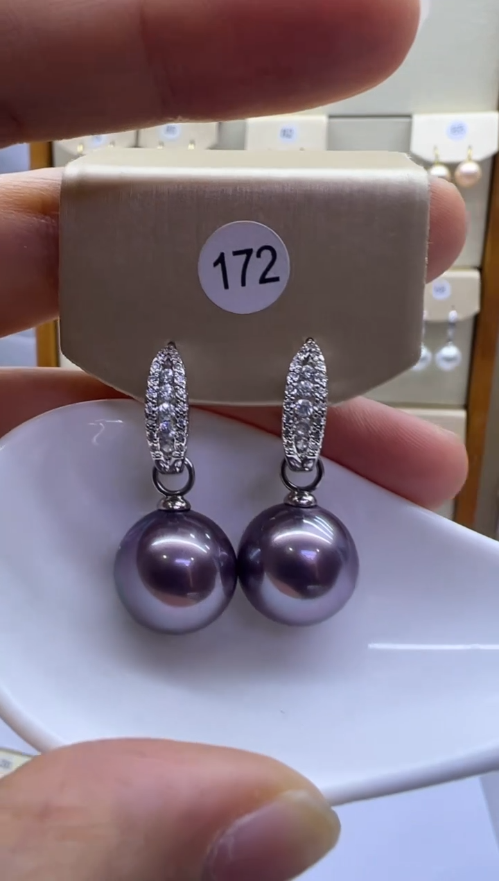 未镶嵌耳饰淡水珍珠172