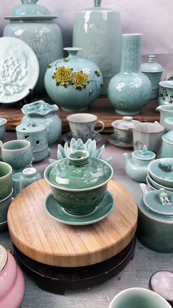 【闪购商品】特价 微瑕 慧仙青瓷