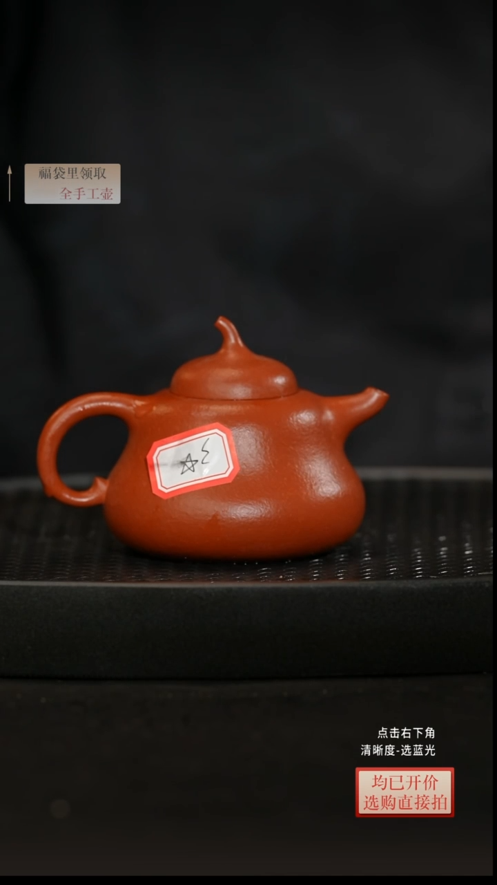 茶壶紫砂朱泥 蔓生葫芦 140CC