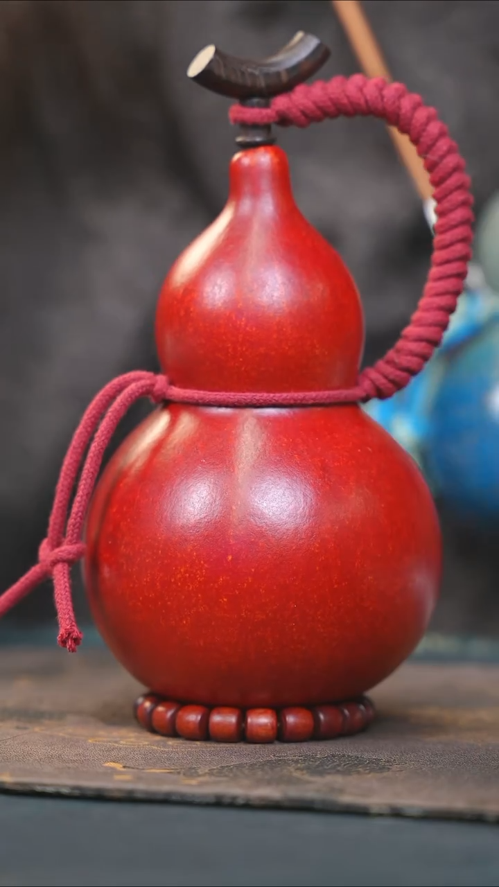 【闪购商品】WS267大漆酒葫芦不包手串及旋转底座