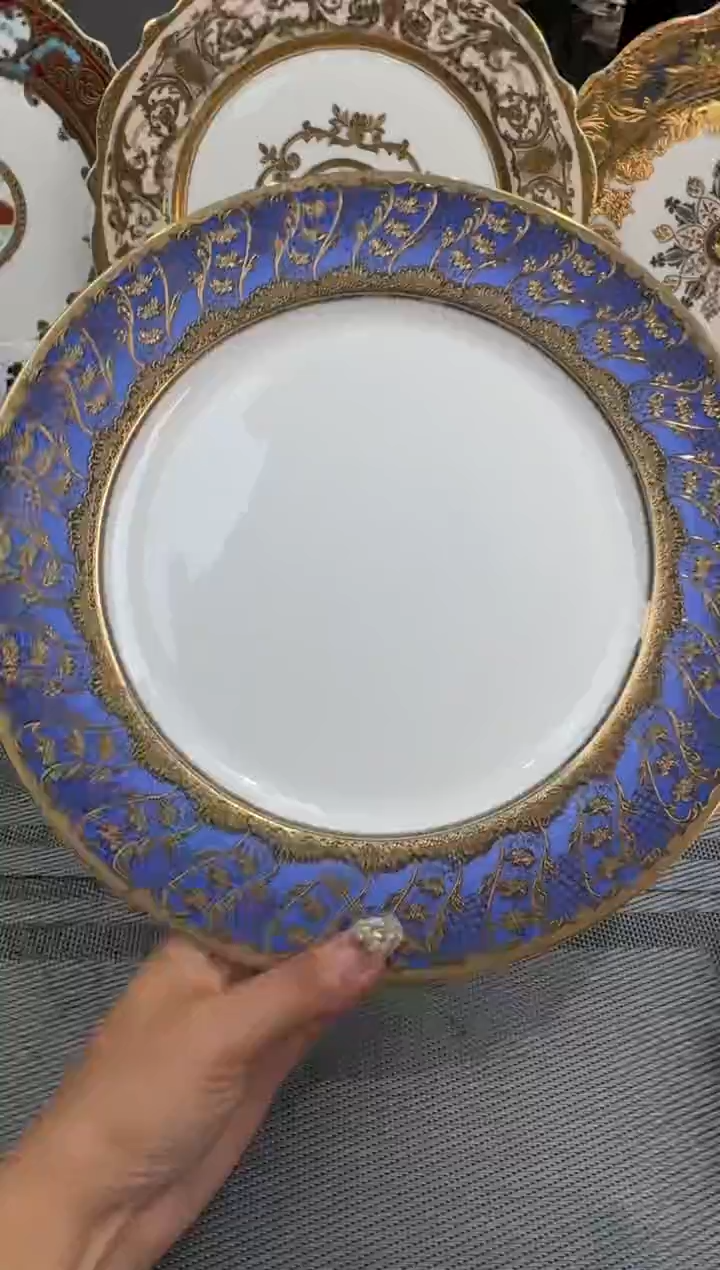 【闪购商品】瓷片10.5英寸平盘1个 瑕  福利价