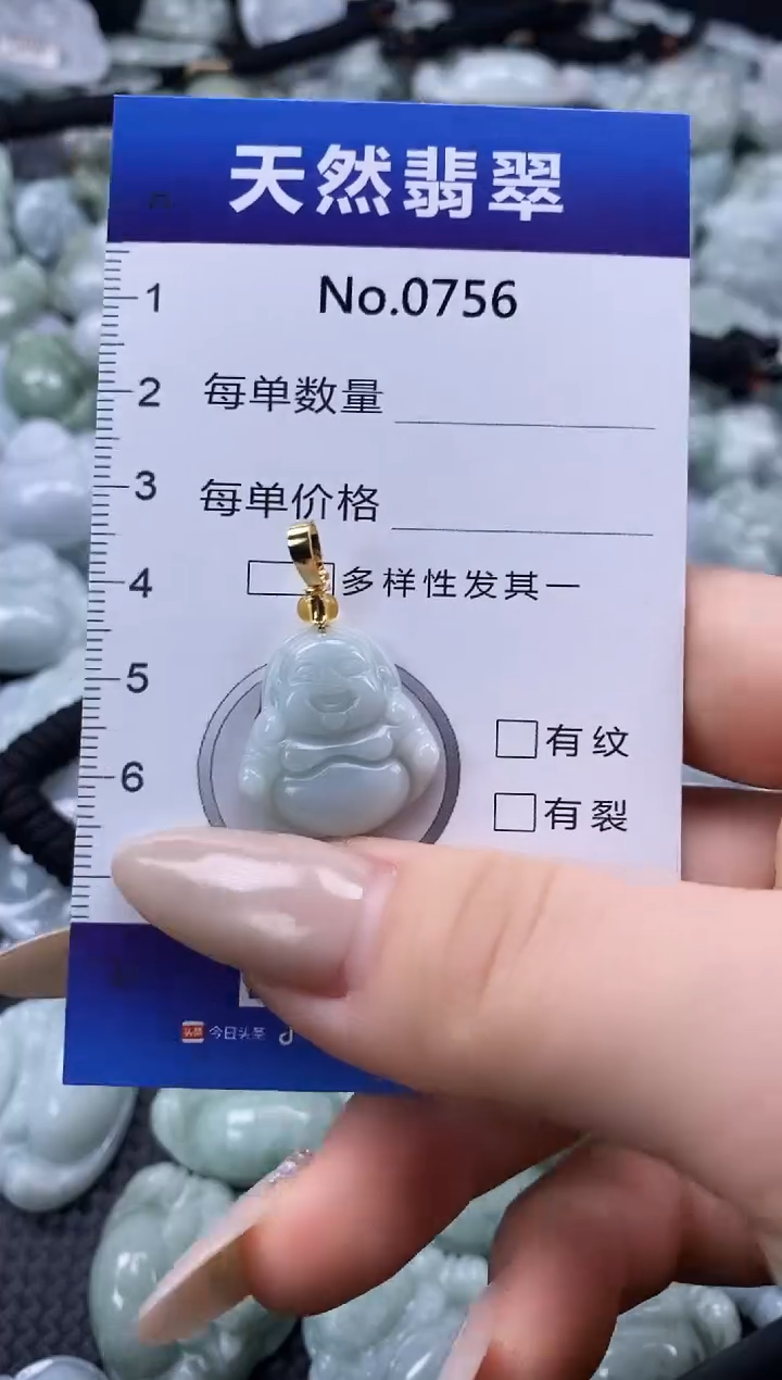 【闪购商品】翡翠颈饰未镶嵌缅甸A货翡翠0756