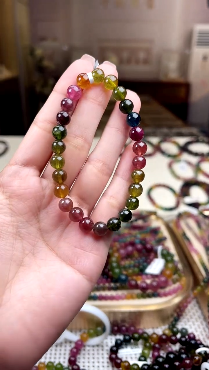 【闪购商品】/未镶嵌碧玺7mm+碧玺单圈多样性发货