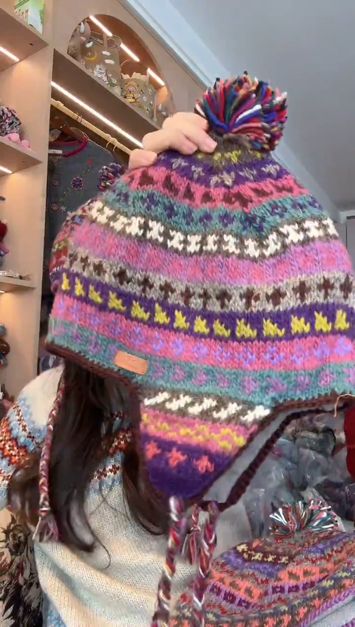 羊毛暖***半824帽子  