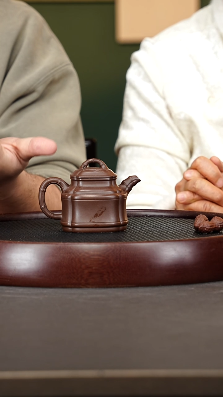 茶壶紫砂121张彩萍 竹鼎 棠韵紫泥200cc