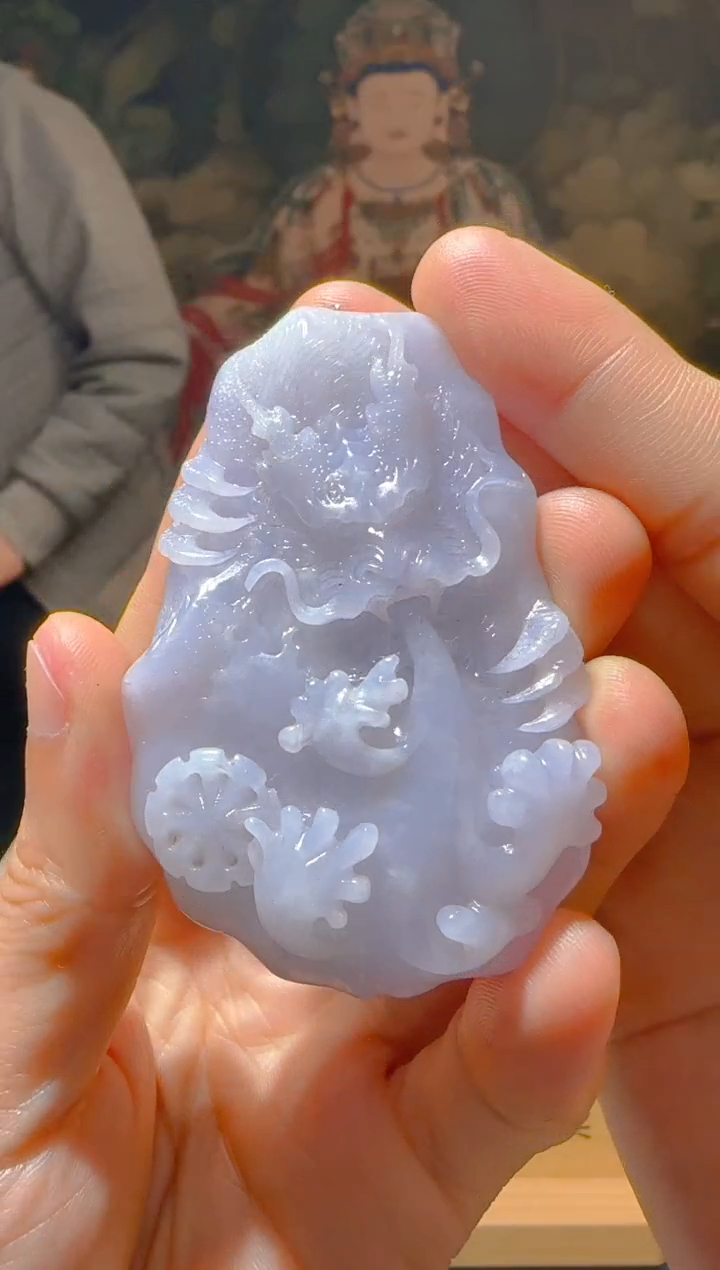 【闪购商品】定制翡翠未镶嵌L-@@QJSXJ218089