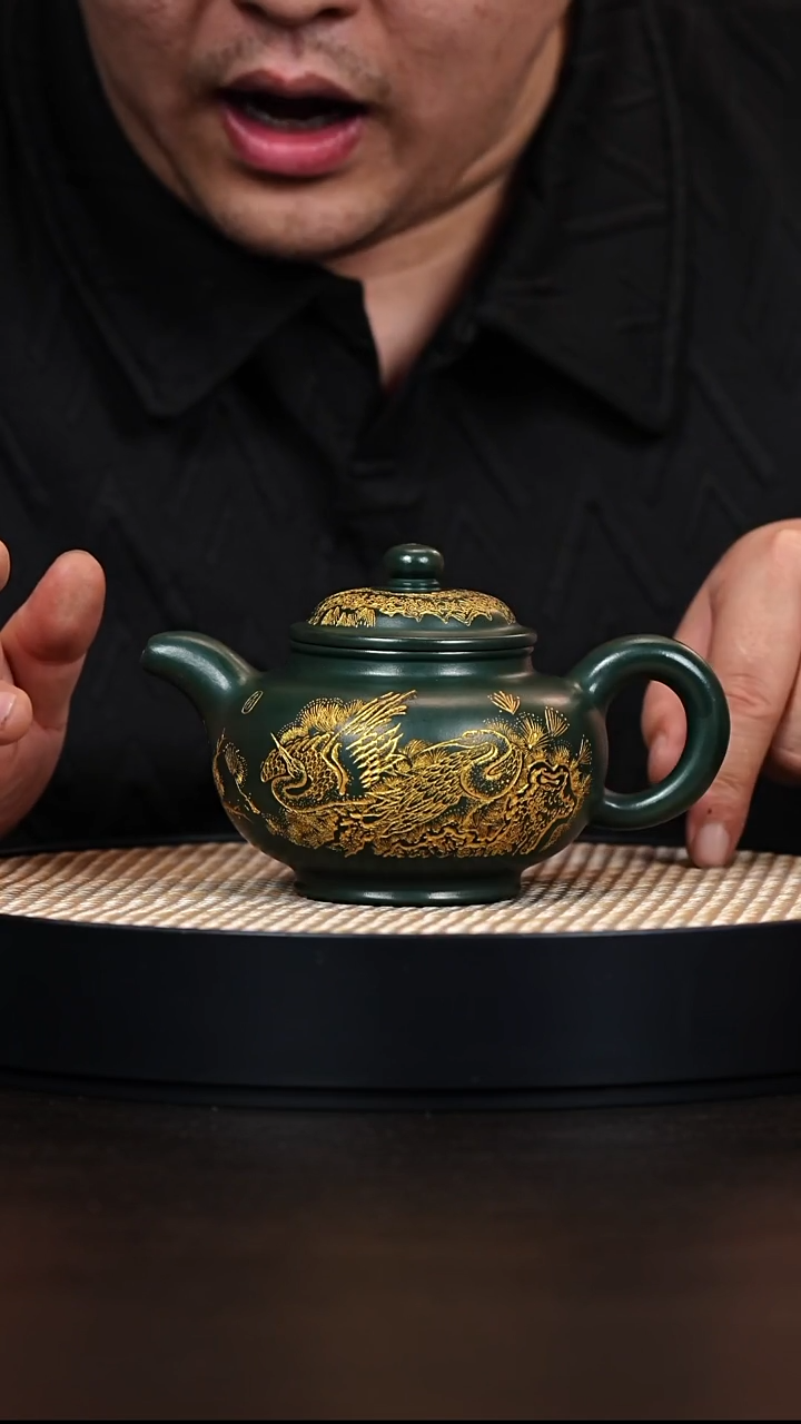 茶杯紫砂绿泥掇只