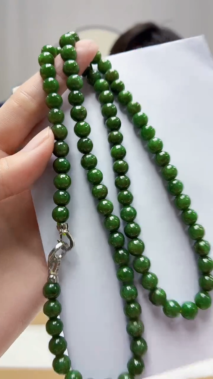未镶嵌定制翡翠5145zm-毛货珠链73