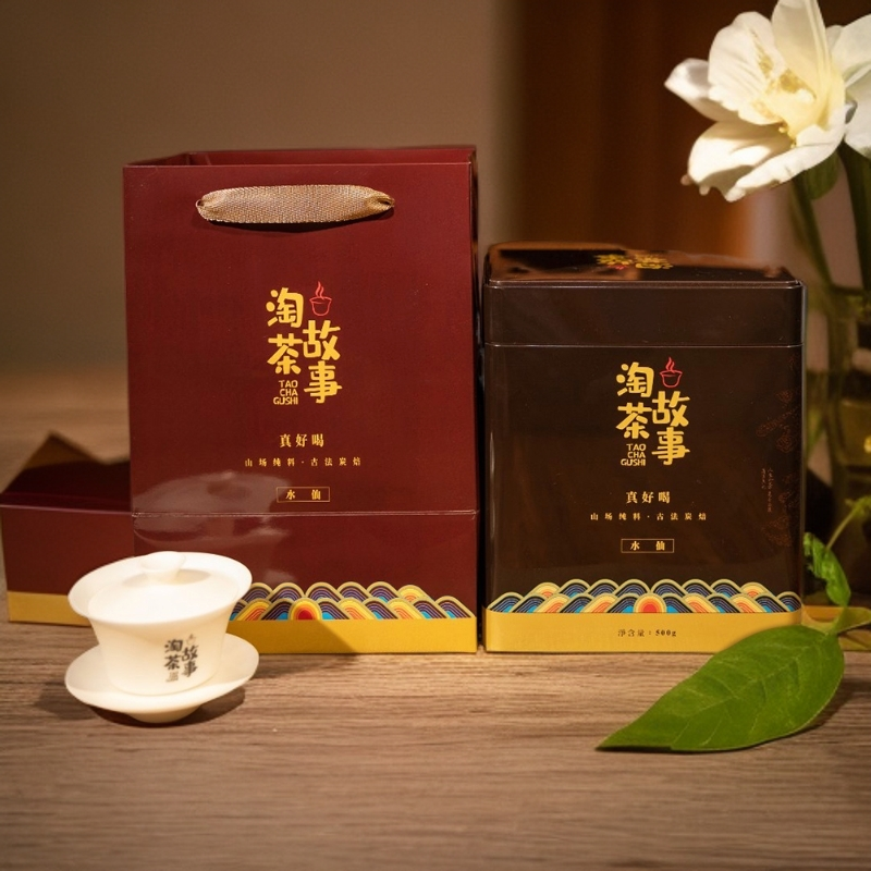 淘茶故事真好喝系列武夷山水仙500g罐装