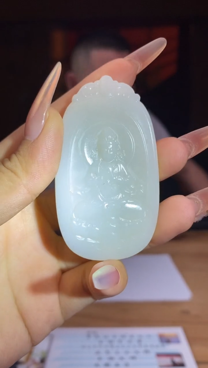 和田玉未镶嵌颈饰A475