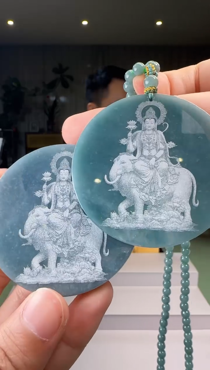 【闪购商品】翡翠未镶嵌吊坠(赠链)多样性发其一XM@@60B7J11566