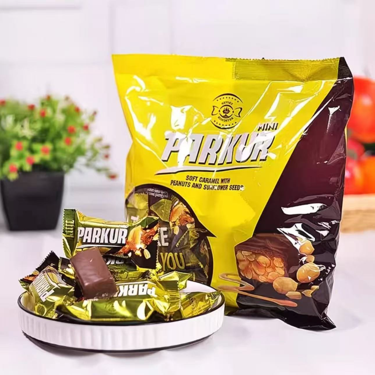 俄罗斯涅夫斯基士力架能量棒原装进口花生榛子夹心巧克力糖500g