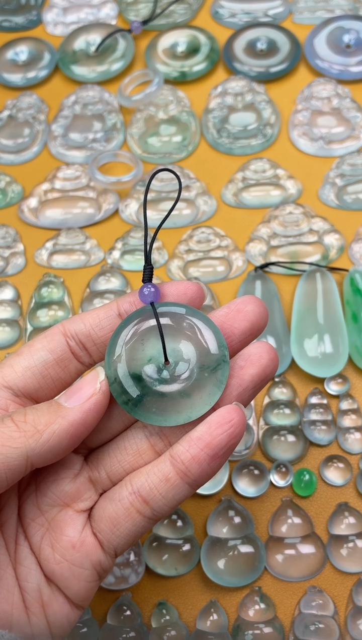 吊坠(不含链)未镶嵌翡翠40 平安扣 34 7.9