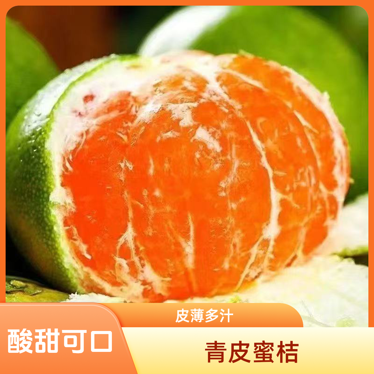 高山青皮蜜橘无籽薄皮新鲜应季酸甜爽口水果早熟蜜桔孕妇桔子批发