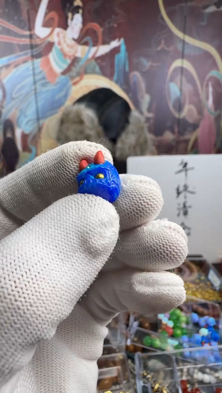 吊坠星月菩提阿呆蓝---58号