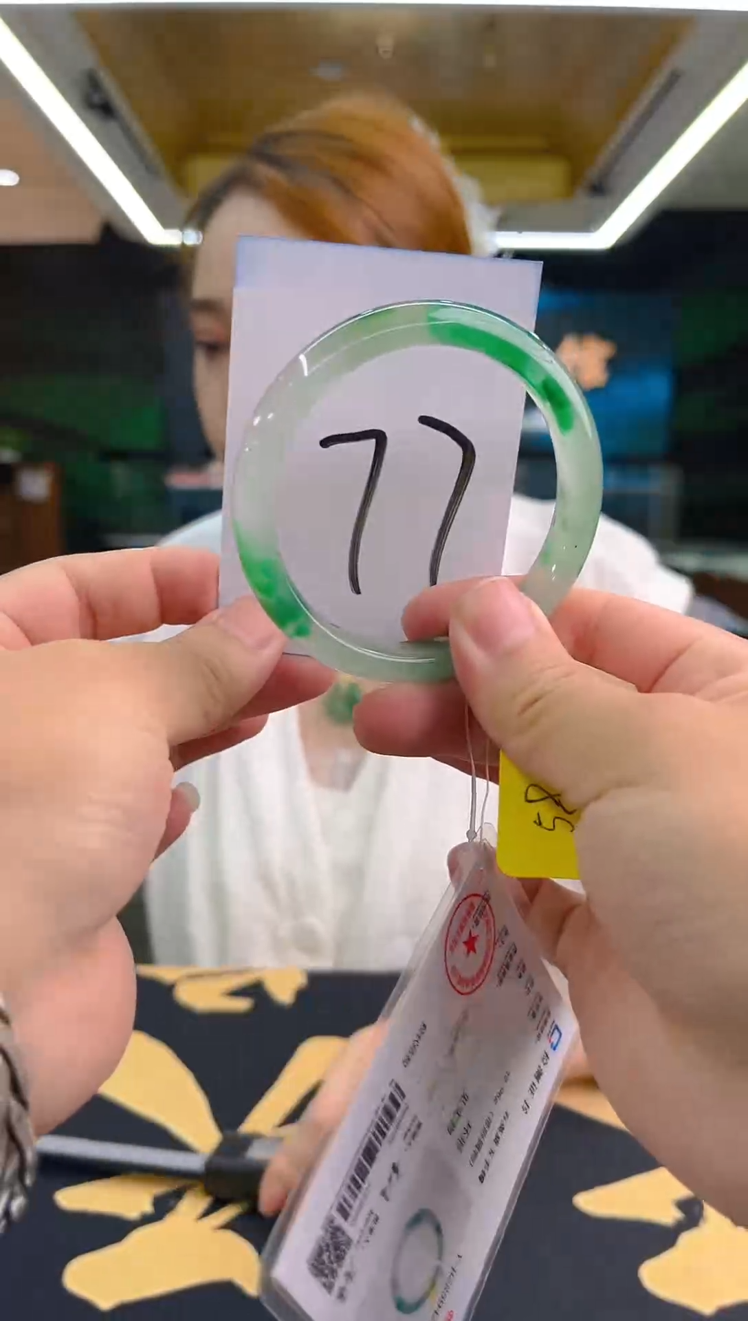 未镶嵌手镯石英质玉（非洲翠）非洲翠手镯