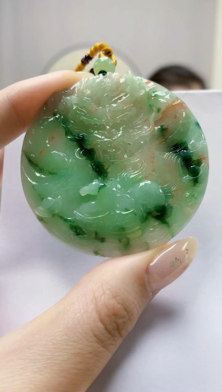 未镶嵌定制翡翠3099jw-毛货挂件11