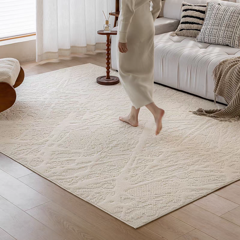 3D浮雕硅藻丝沙发大面积客厅地毯抗菌卧室床边毯加厚家用客厅地毯