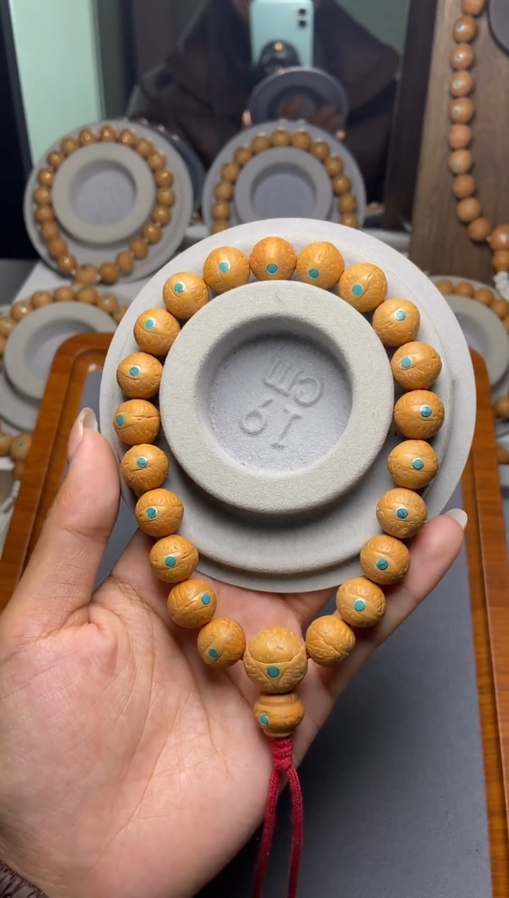 吊坠凤眼菩提大****物12凤眼松钉手串