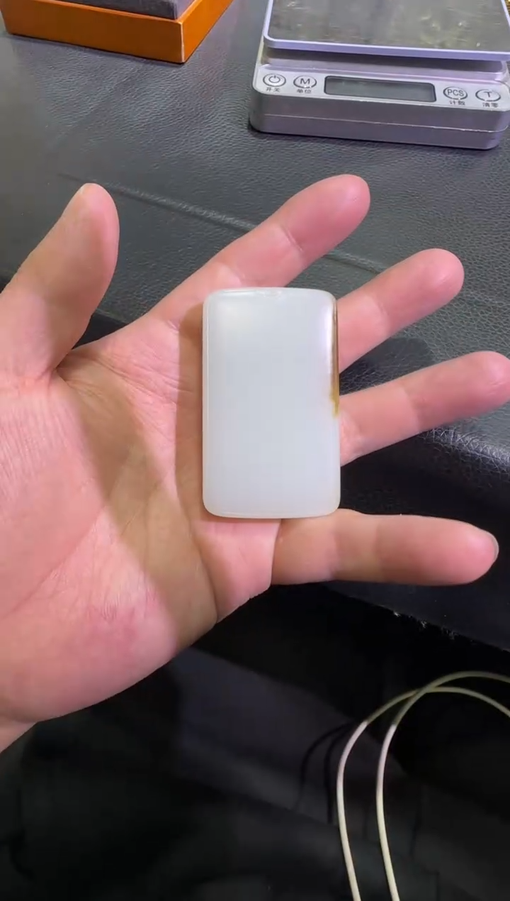 吊坠(不含链)未镶嵌和田玉金山糖白无事牌（产地直发）