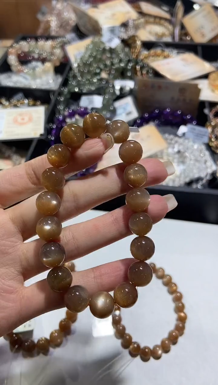 【闪购商品】手串银S925镶嵌长石手串