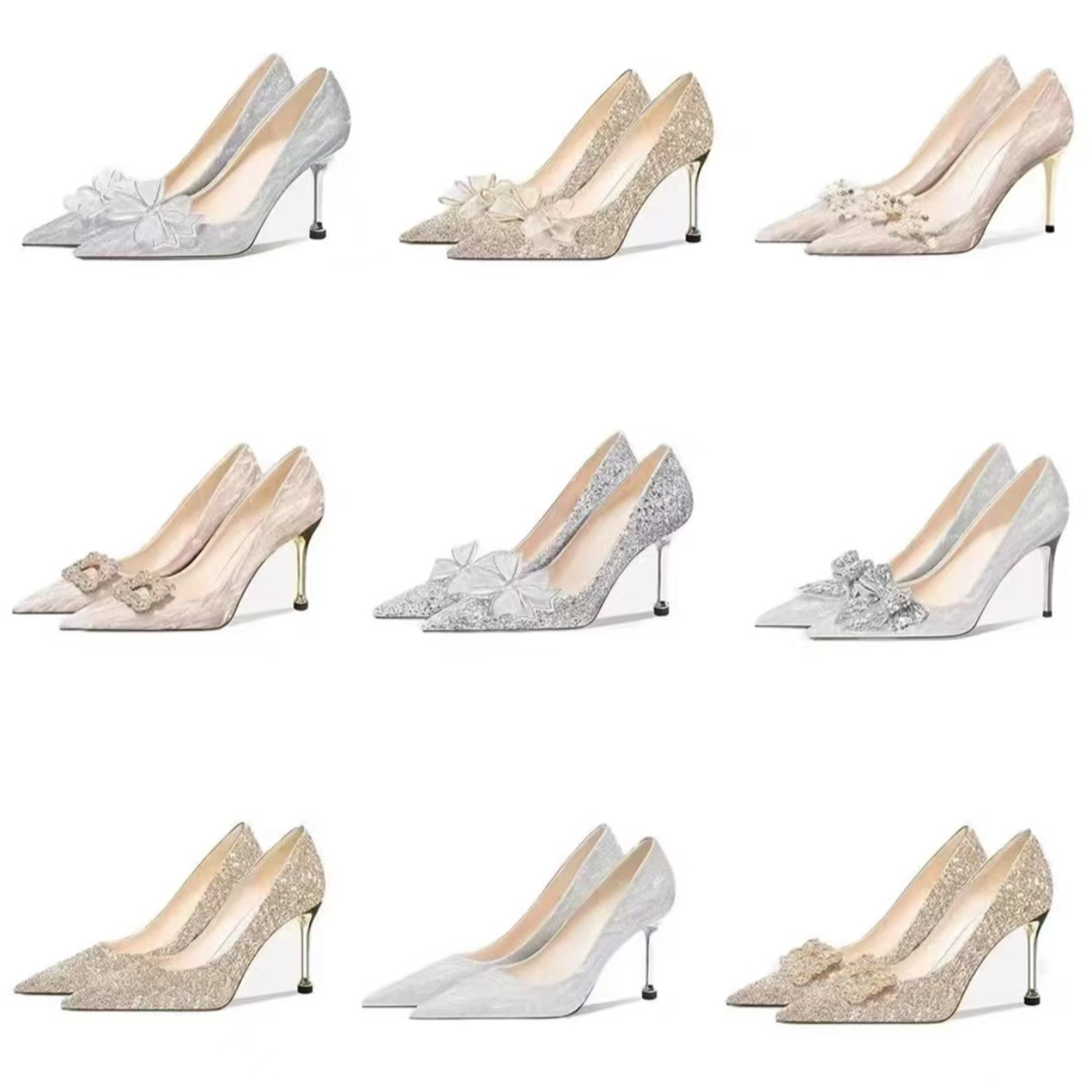 （201-265）HBE888春夏新款真皮单鞋高跟百搭舒舒适适女士气质