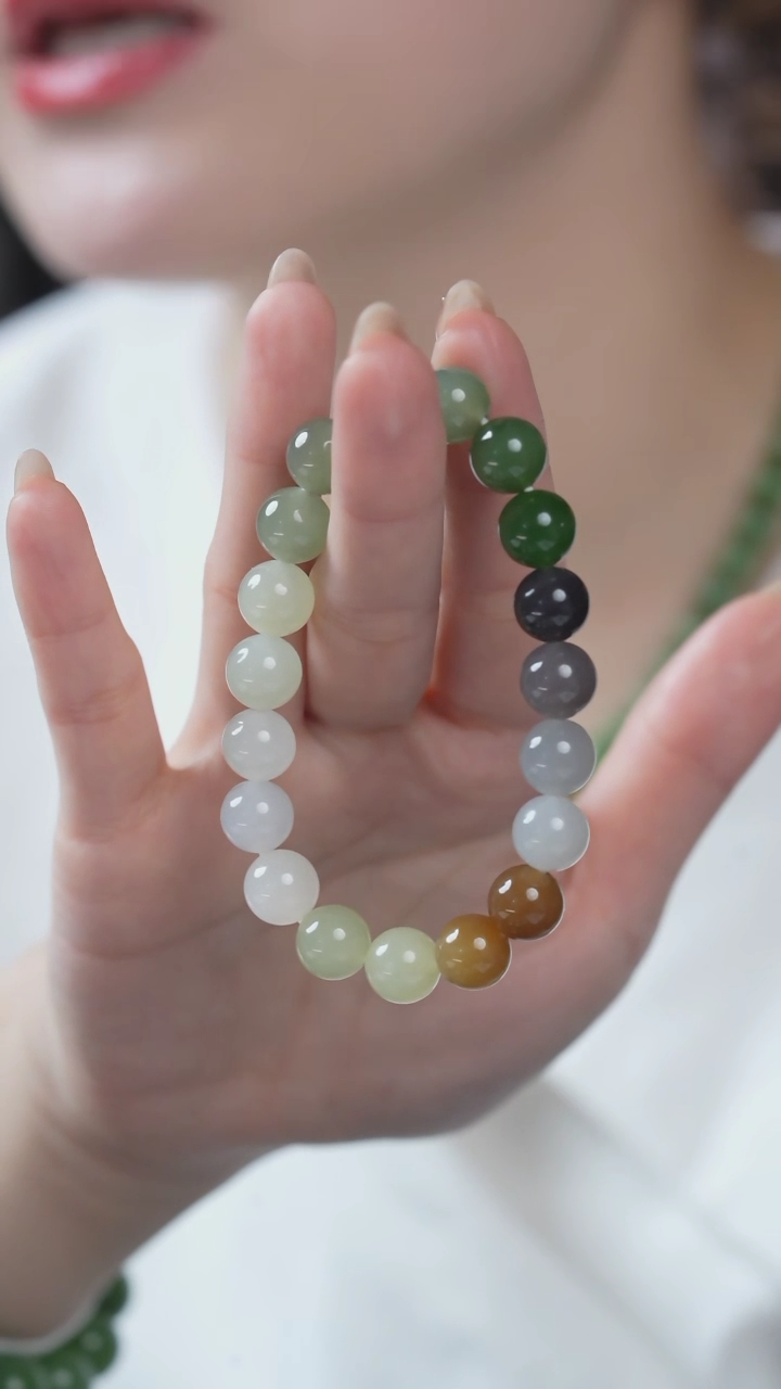 【闪购商品】和田玉手串未镶嵌C10D01和田玉多宝手串