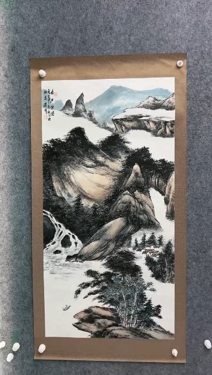【闪购商品】绘画贺润川-8平尺-国画-红
