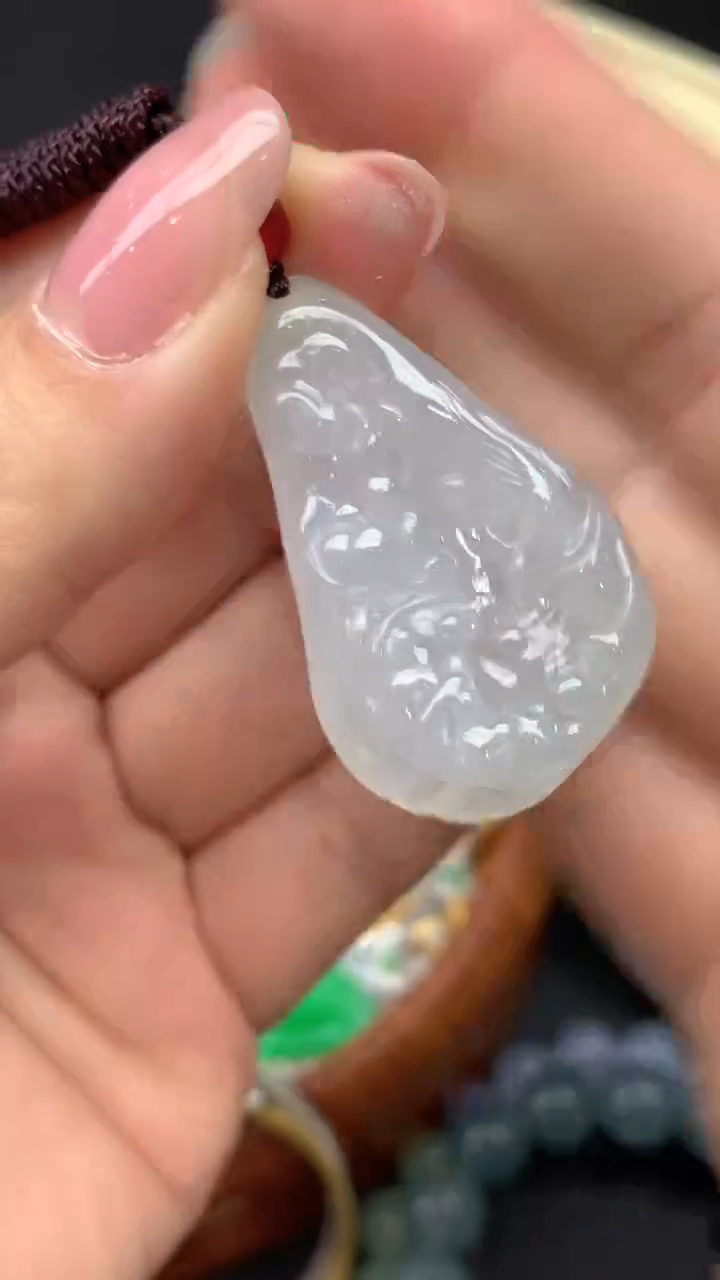【闪购商品】翡翠耳饰18K金镶嵌6-天然翡翠
