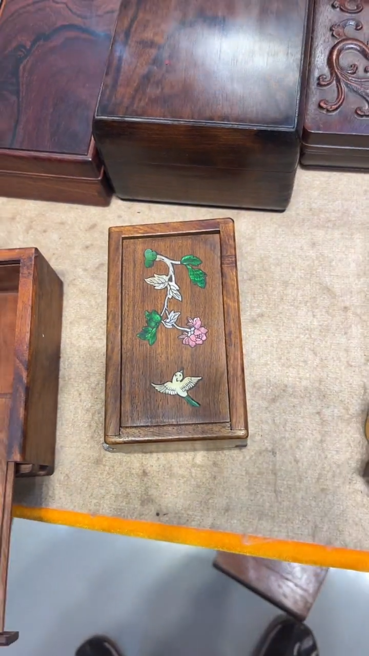 【闪购商品】木花开富贵螺钿机关盒