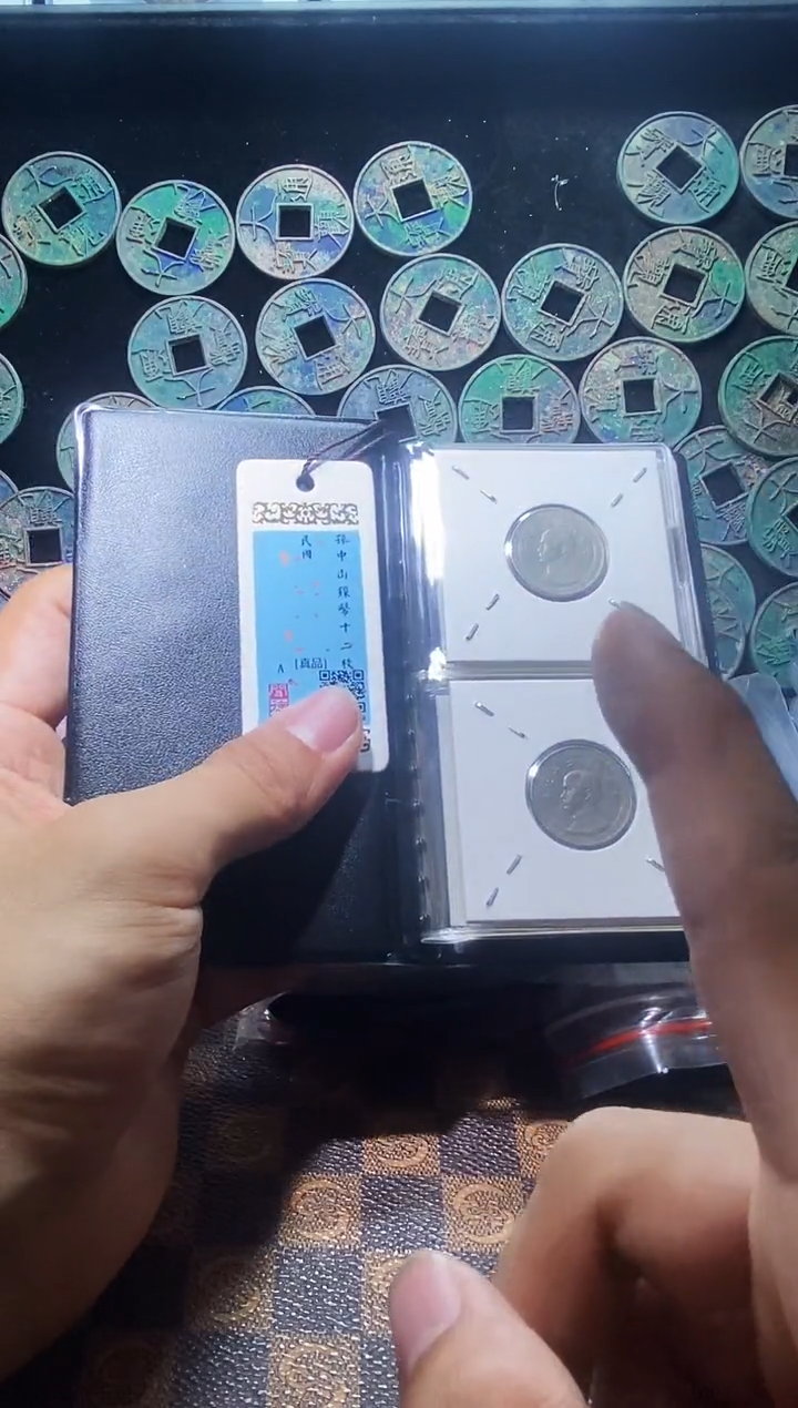 铜A669闻德孙中山镍币十二枚册(斐龍)