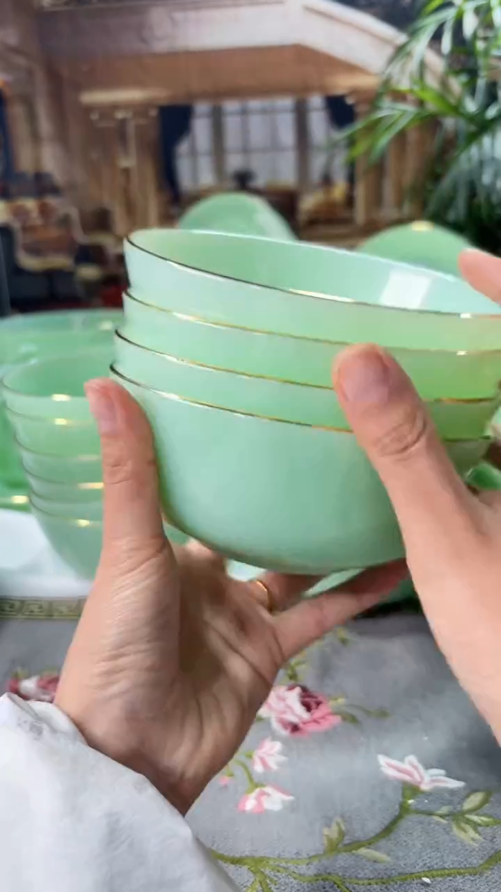 【闪购商品】...5.5英寸玉瓷碗4个口径13.8厘米 