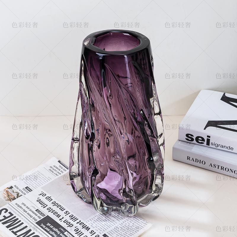 L470手工创意轻奢高颜值摆件小众高级感客厅插花轻奢花瓶