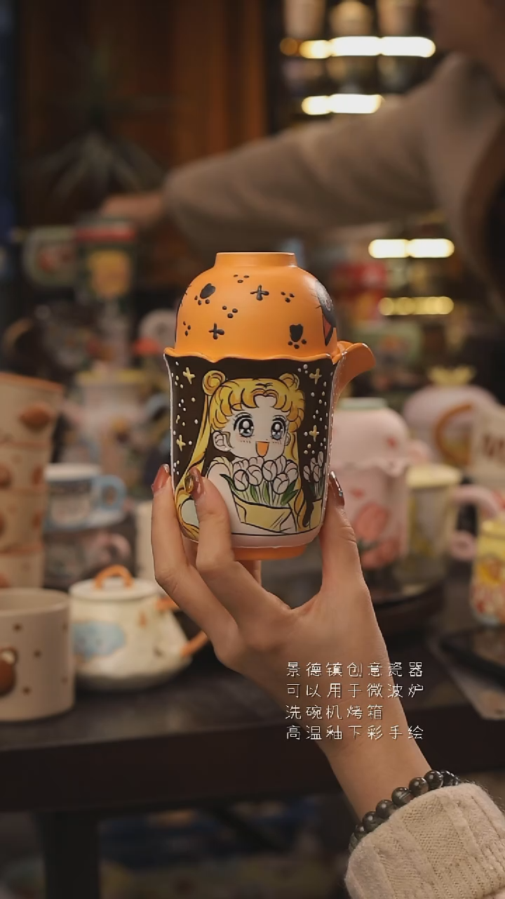 景德镇釉下彩绘设计师款式陶瓷