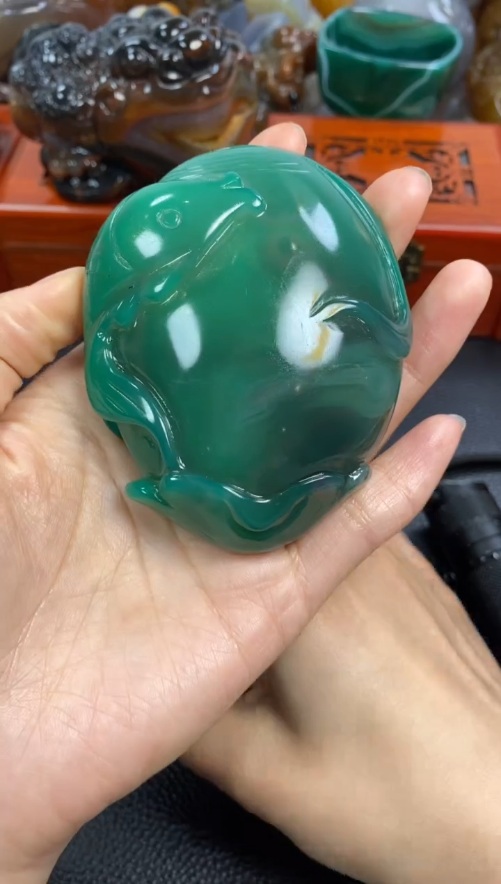 未镶嵌手把玛瑙/玉髓天*湖1