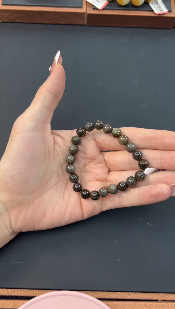 【闪购商品】和田玉手串未镶嵌若羌微色差卡8手串