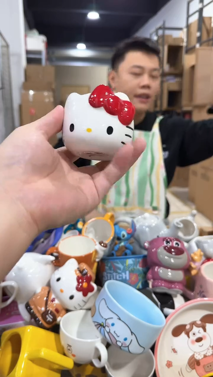 瓷片红色kt猫香薰