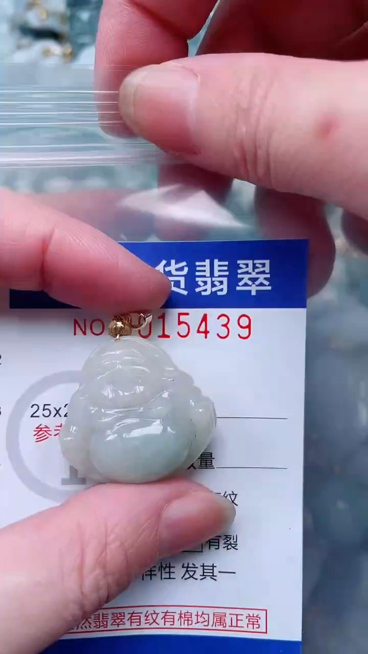 翡翠未镶嵌吊坠(不含链)1