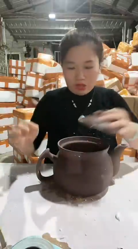 陶5414瑕疵2.5紫砂养生壶