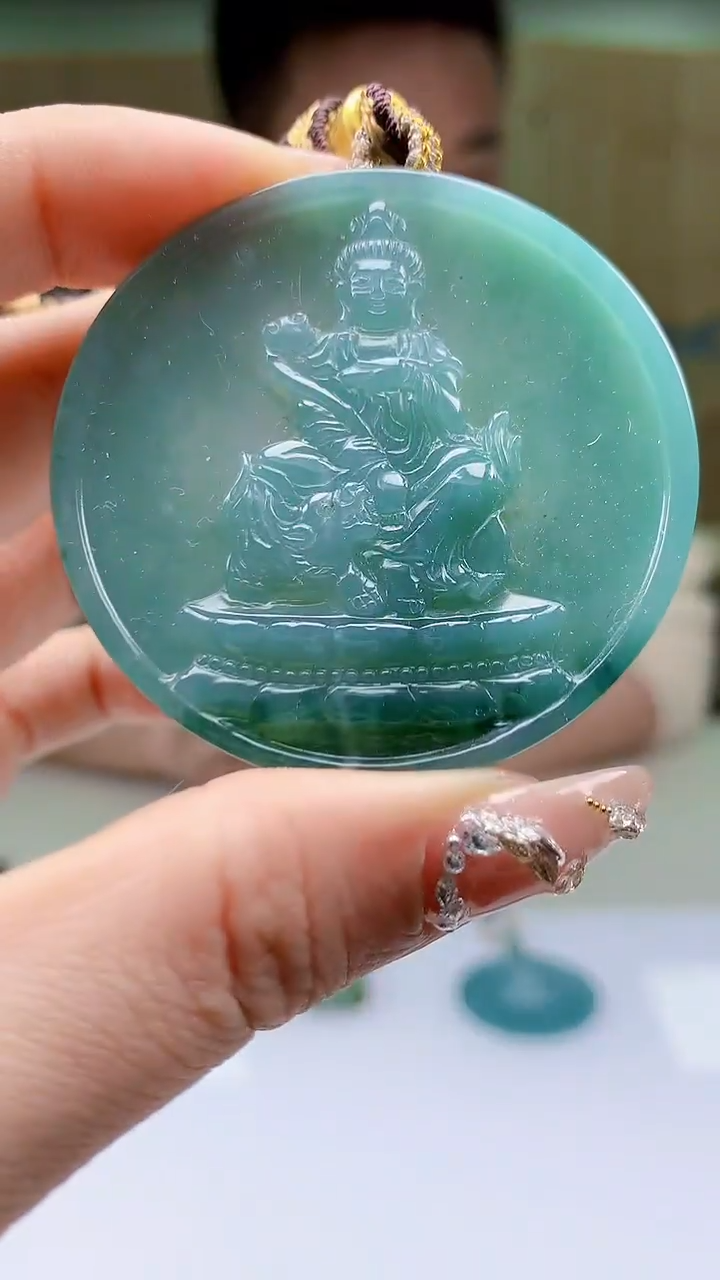 【闪购商品】定制翡翠未镶嵌4990ty-毛货挂件203