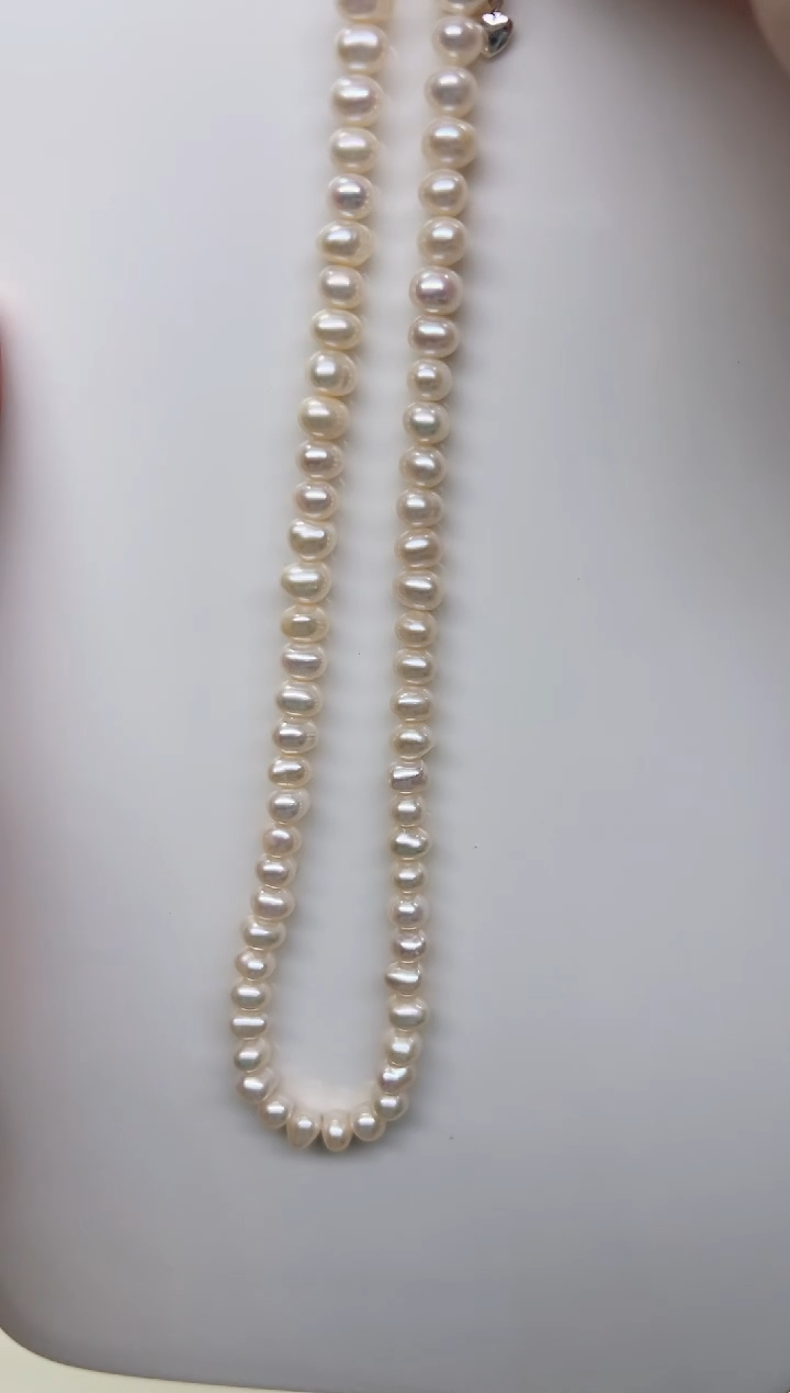 项链未镶嵌淡水珍珠一****️极光白巴洛克6-7mm