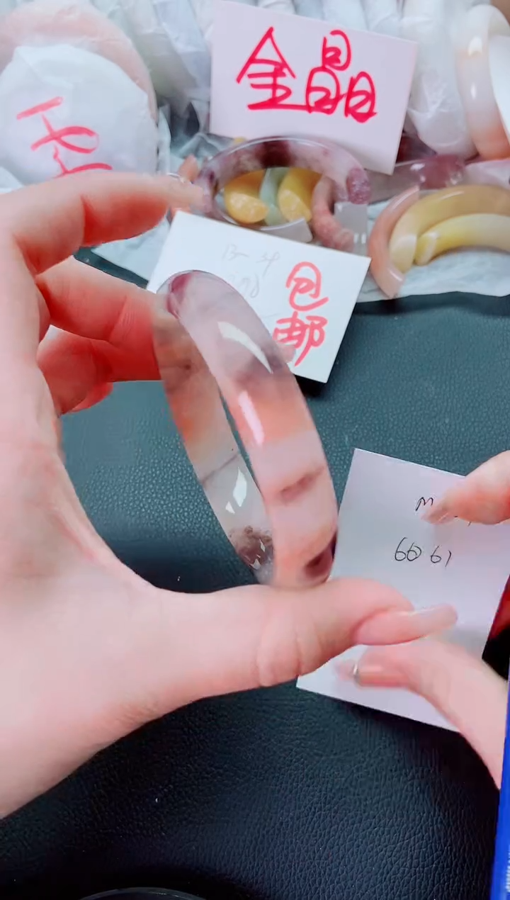 【闪购商品】石英质玉手镯未镶嵌M254-61-60