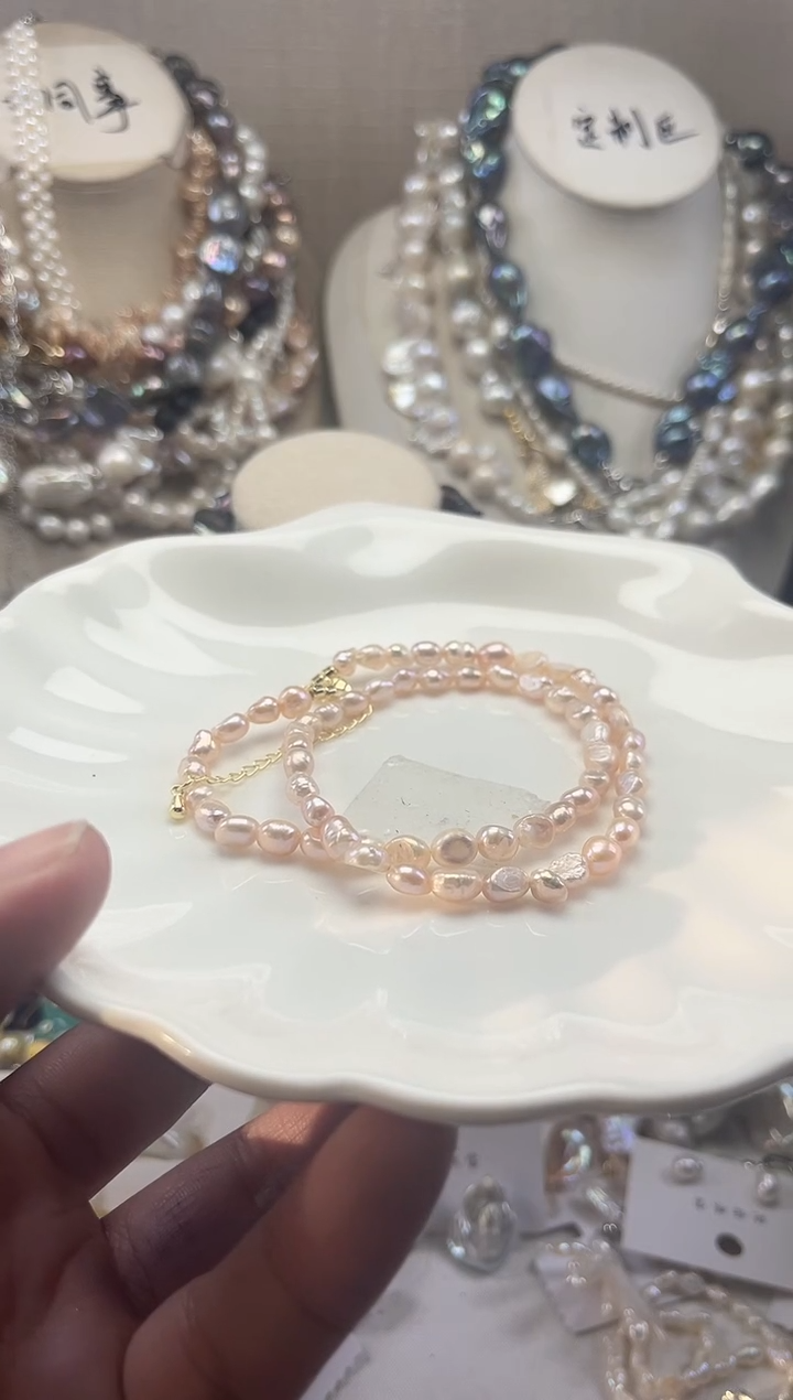 未镶嵌项链淡水珍珠【纯恬珠宝】