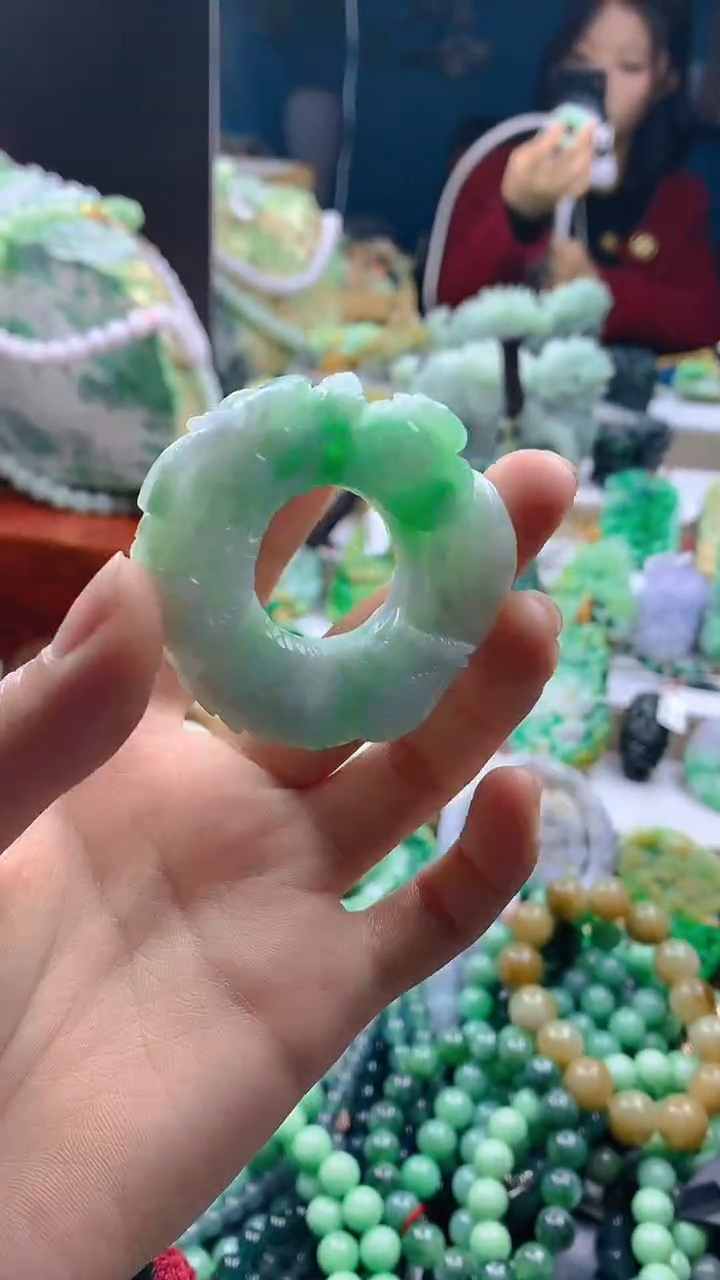 颈饰未镶嵌翡翠天然缅甸a货翡翠20.5