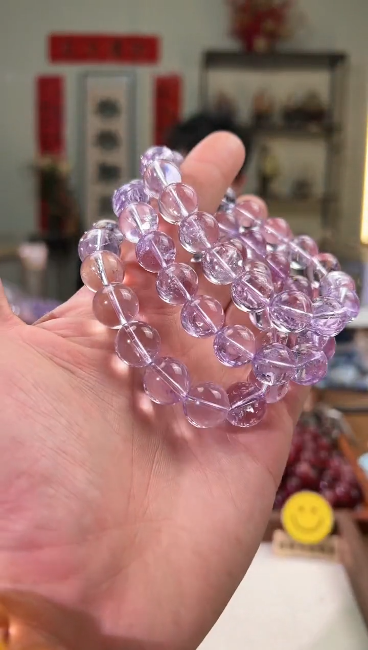 【闪购商品】紫晶手串未镶嵌13+mm玻利维亚紫水（多样性发其一）