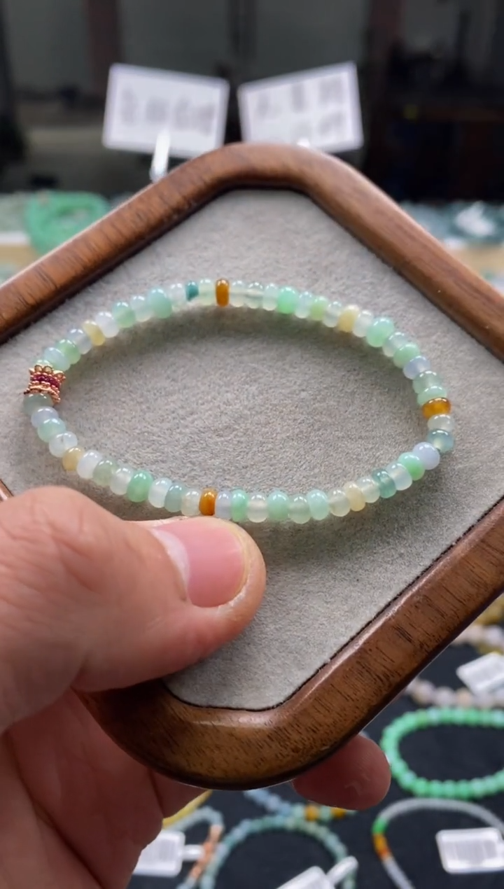 【闪购商品】翡翠手链未镶嵌天然A货翡翠